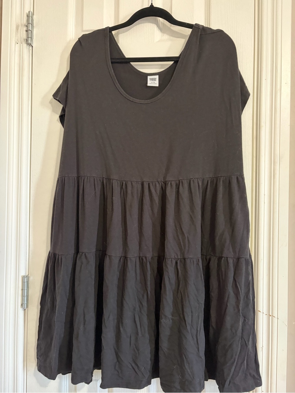 Smash and Tess Casual Tiered Swing Dress - Black